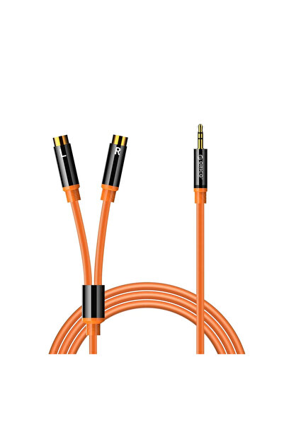 Orico AXRF Audio Cable, 3.5mm Male to 2x RCA Female, 3m, Orange