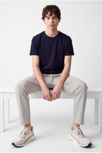 PAULMARK Men's crew neck basic t-shirt