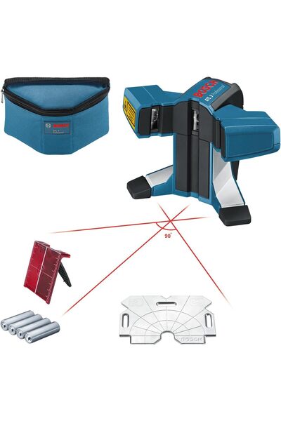 Bosch Professional GTL 3 Fayans Lazeri (20m Çalışma Alanı, IP54 Toz ve Sıçray...
