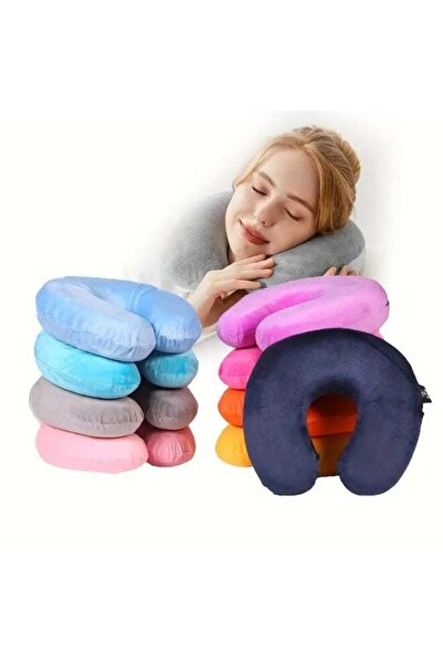 Generic U-Shaped Travel Pillow with PP Cotton for Cervical Neck Support