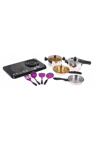 Ramiz Set de vase pentru copii + plită cu inducție + accesorii 32 el. GARNKI