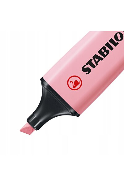 Stabilo Evidențiator Boss Original ROZ PASTEL cu vârf teșit x 10 BUC
