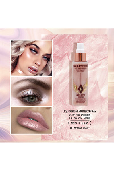 TLM Spray Fixare Machiaj Galaxy Shimmer, 120 ml, Efect Iluminator, Naked Glow...