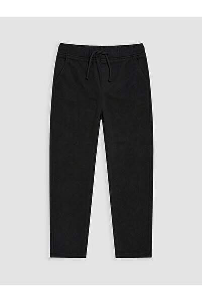 LC Waikiki Lcw Kids Black Regular Fit Boy Gabardine Trousers with Nevavm Diff...