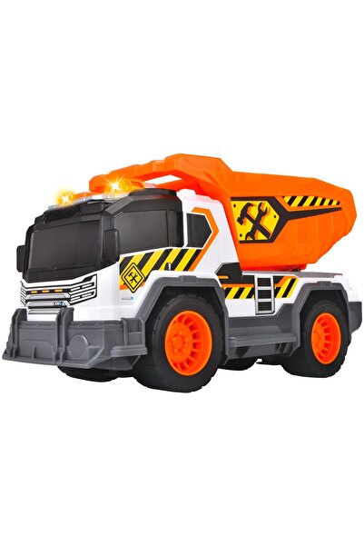 Evelise Camion de construcții Dickie Toys Basculantă 30 cm cu lumini și sunete