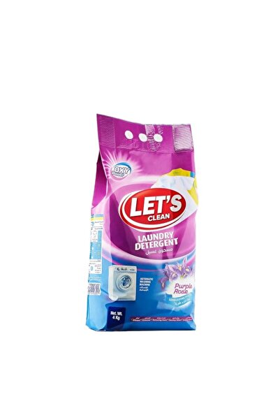 Generic Brand Let's Clean Detergent Powder For Automatic Purple Rose 4kg