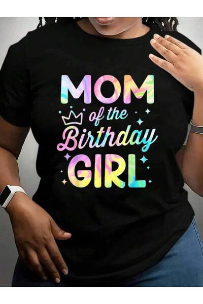 21JNRY Mom Of The Birthday Tie Dye Girl Bday Party Cruise Vacation Trip Black...