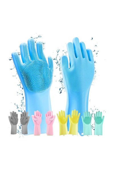 Generic Sulfar Gloves Magic Silicone Dish Washing Gloves, Silicon Cleaning Gl...