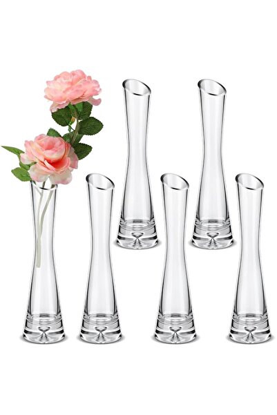 Generic Brand NALACAL 6 Pcs Glass Bud Vases for Centerpieces Maria Bud Vase M...