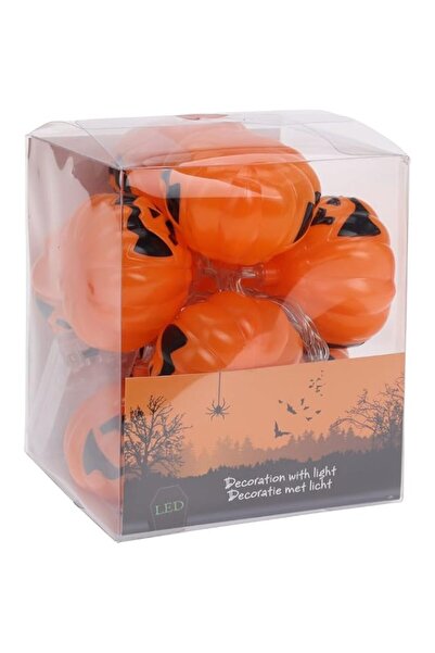 Generic Brand Koopman LED Pumpkin Garland – 10 LED Lights, Halloween Holiday ...
