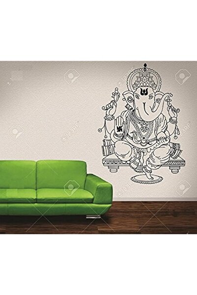 Generic Brand Asmi Collections Large PVC Wall Stickers Beautiful Black God Ga...
