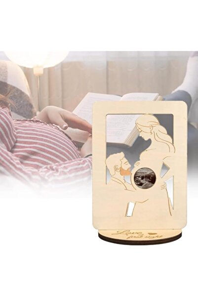 Generic Brand Baby Ultrasound Photo Wooden Frame, Pregnancy Announcement Gift...