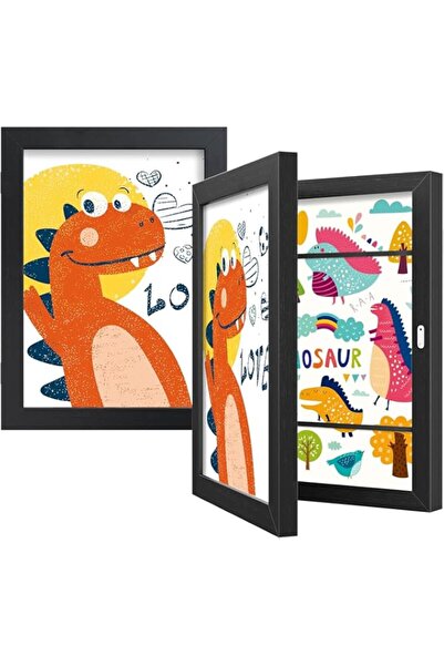 Generic Brand 2 Pack Kids Art Display Frame, 8.5x11 InchFront Opening Kids Ar...