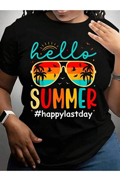 kai22 Hello Summer Happy Last Day Of Teacher Student Back To School Black Gra...