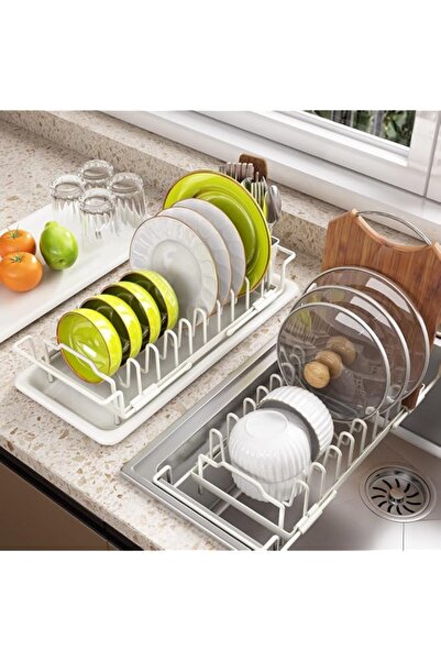 Generic Expandable Over The Sink Dish Drainer Drying Rack, with draining Tray...