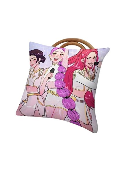 Generic Anime Pop Group Decorative Cushion Cover, Pink and White Design, Soft...