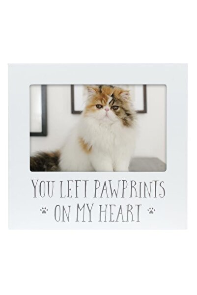 Generic Brand Pearhead You Left Pawprints on my Heart Pet Keepsake Picture Fr...