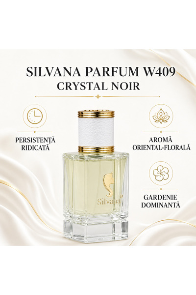 Silvana Parfum de damă W409, persistență ridicată, aromă dominantă de gardenie, oriental-floral, 50 ml