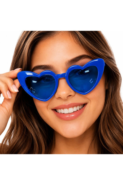 Marsilyan Blue Heart Shaped Party Glasses Rsieg430-Cc84