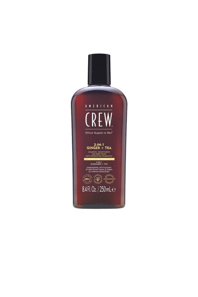 American Crew Șampon 3-în-1 Ghimbir + Ceai 250 ml