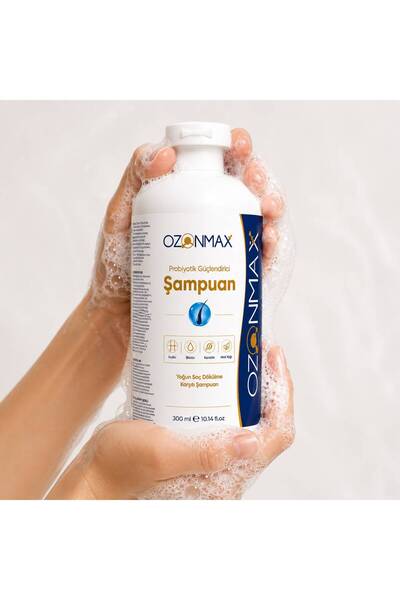 ozonmax Probiyotik Güçlendirici Şampuan 300 ml Yoğun Saç Dökülme Karşıtı