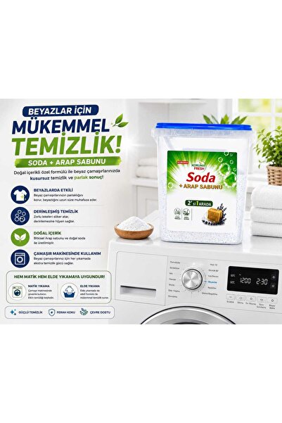 MORNİNG FRESH SODA+ARAP SABUNU ÇAMAŞIR SODASI EL VE MATİK KULLANIMA UYGUNDUR ...