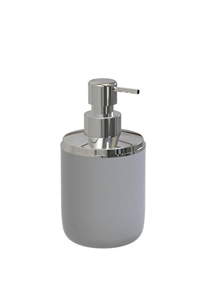 Ansan Lima XL Liquid Soap Dispenser with Chrome Decoration - Gray M-Sa06-07-P