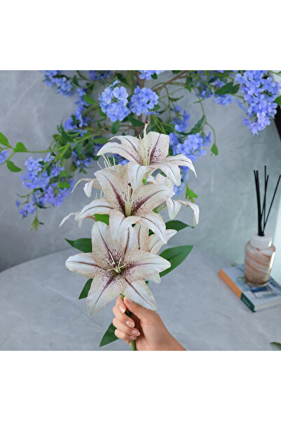 Al Hadaya Mall Artificial Lily Flower Made of Synthetic Fibers and Plastic wi...