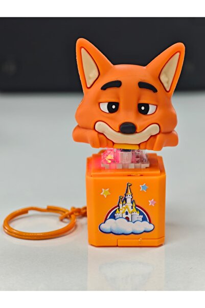 SAFİR Sesli Işıklı Karakter Klavye Stres Oyuncağı Fidget Anahtarlık