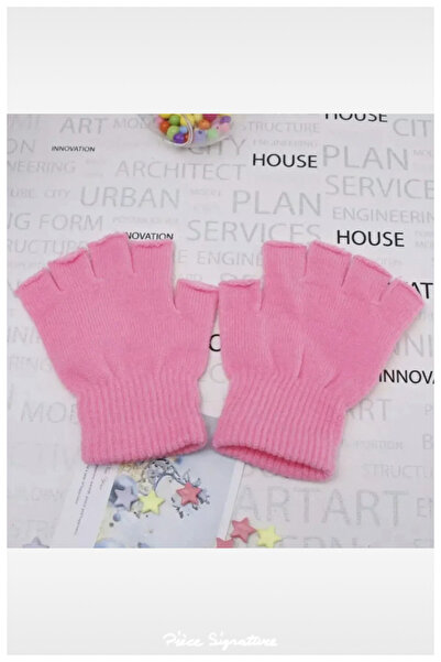 PIECE SIGNATURE Half Finger Knitwear Gloves