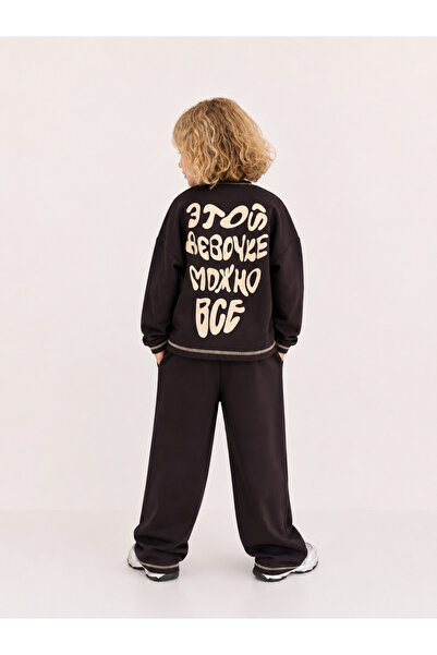 hety Contrast Stitched Cotton Premium Fabric Children's Tracksuit Set