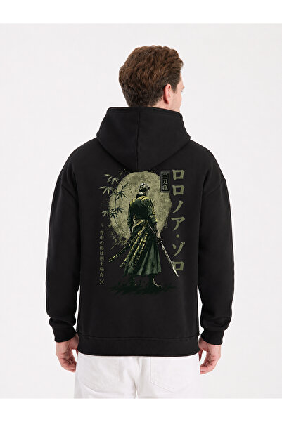 VEK Last Samurai Oversize Unisex Sweatshirt Hoodie 3 Yarn Shardooned