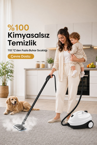 cawun CW-SC98A Çok Fonksiyonlu Buharlı Temizlik Makinası - Buharlı Temizleyici