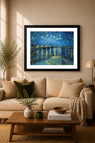 Koi Art Design Tablou cu cadru negru, orizontal, dintr-o singură bucată, cu t...