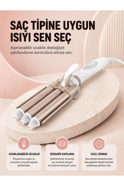 OEM Fast-Heating Curling Iron Suitable for All Hair Types – Salon-Quality Res...