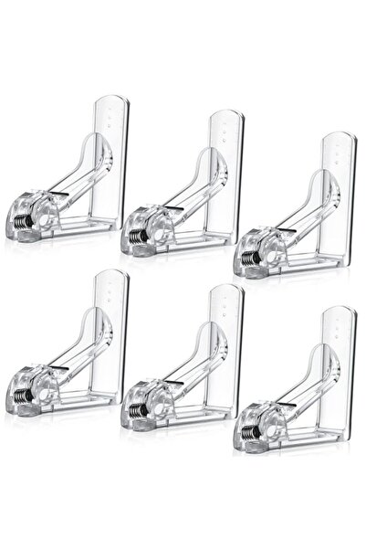 Generic 6 Pcs Clear Plastic Tablecloth Clips with Springs, Invisible Table Co...