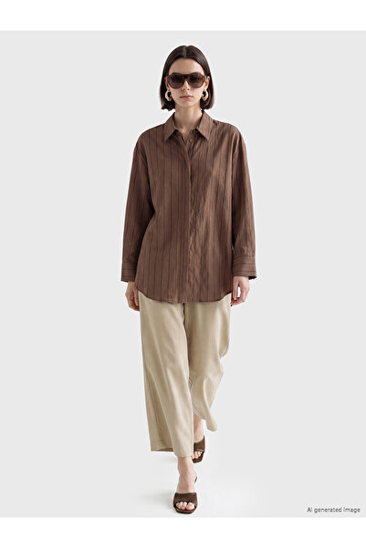 LC Waikiki Alita City Carrot Cut Women's Trousers with Elastic Waist and Cont...