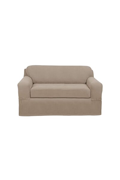 Generic MAYTEX Pixel Ultra Soft Stretch 2 Piece Furniture Cover Loveseat Slip...