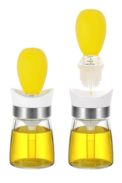 OEM Vucchini Set de 2 sticle de ulei din sticlă de 110ml cu pensulă de uns di...