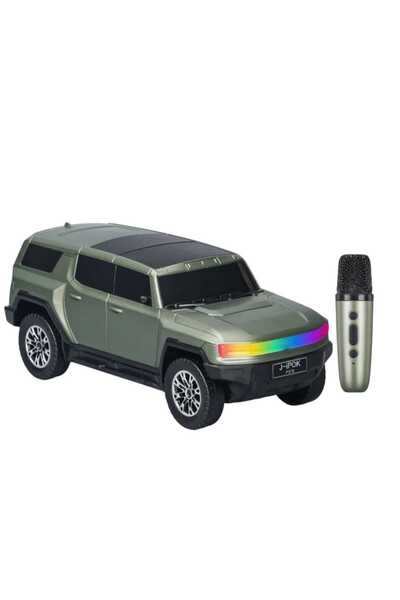Generic P378 Rgb Light Suv Car Shape Karaoke Speaker with Mic and Bt Speakerp...