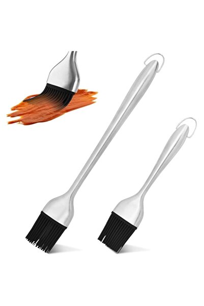 Generic Silicone BBQ Basting Brush Set, Heat Resistant Pastry Oil Brush with ...