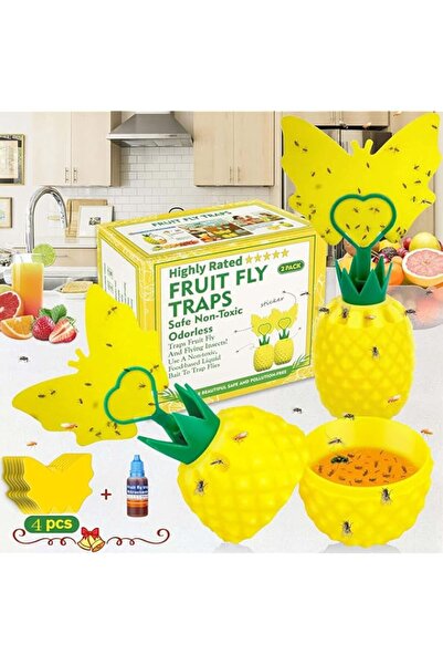 Generic Fruit Fly Trap for Indoors, Gnat Trap Gnat Killer Fly Catcher with Ye...