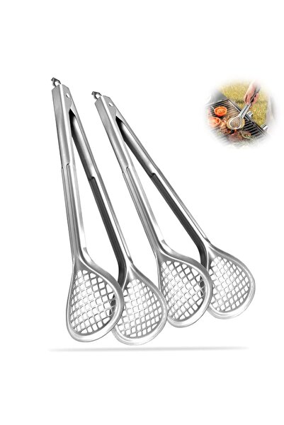 Generic 2 Pack BBQ Serving Tongs for Cooking, Multi-Purpose Kitchen Food Clip...