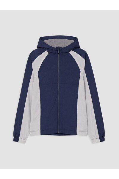 LC Waikiki LCW Kids Lacivert Desenli Standart & Regular Erkek Çocuk Mont