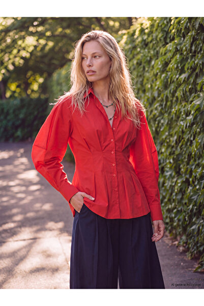 LC Waikiki Quality Pieces from Çelebi Store Women's Pleated Shirt