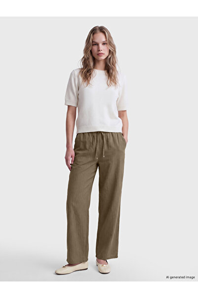LC Waikiki Rmz Gi̇yi̇m Farkiyla Women's Modal Blended Pants with Waist Cord