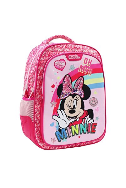 MUST Ghiozdan Minnie, 32x15x43cm, 3 compartimente,