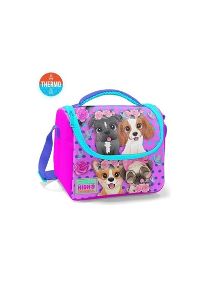 Coral High Pink Dog Sa deznom Thermo Nutrition Torba i Vagonlife kutija za ručak