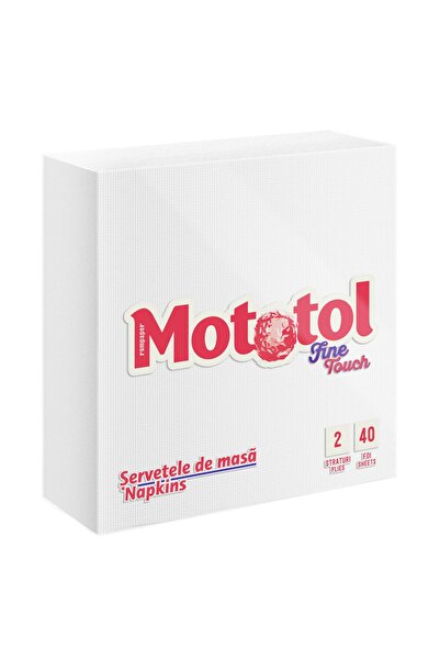OEM Mototol Fine Touch χαρτοπετσέτες τραπεζιού, λευκές, δίφυλλες, 33 x 33 εκ....