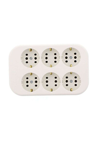 OEM Legrand Moes 053424 block, 6 sockets, protective contact, white